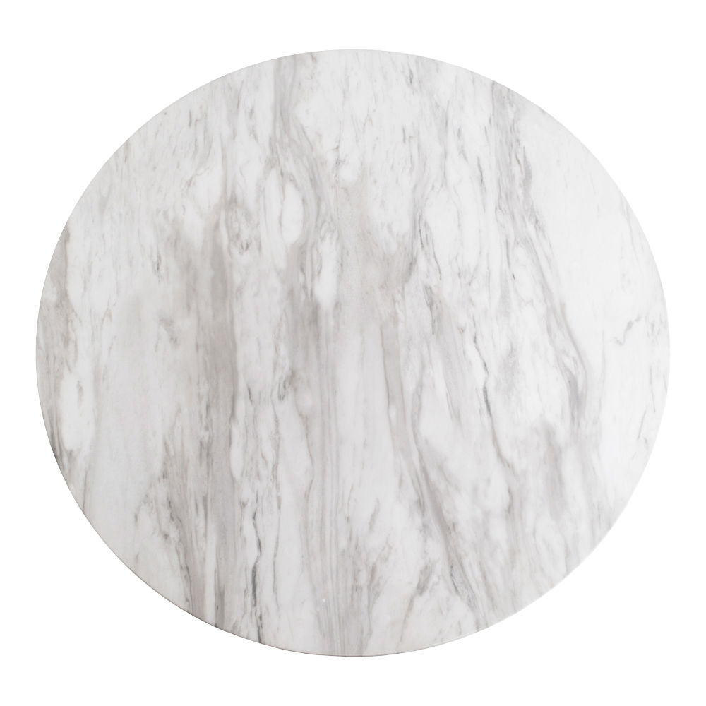 Bolzano – Couchtisch mit Marmoroptik Ø70×45 cm